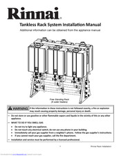 Rinnai TRS05 Installation Manual