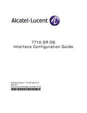Alcatel-Lucent 7710 SR SONET Configuration Manual