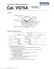 Epson VS75A Instruction Manual