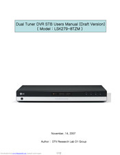 LG LSK279-8TZM User Manual