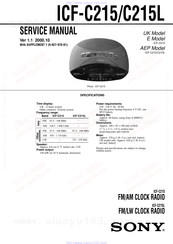 Sony ICF-C215L Service Manual