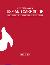 wolf L Series Use And Care Manual