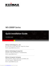 Edimax WS-2001P Quick Installation Manual