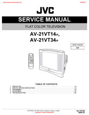 JVC AV-21VT34 Service Manual