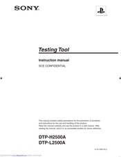 Sony DTP-H2500A Instruction Manual