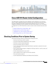 Cisco ASR 914 Configuration Manual
