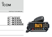 Icom IC-M330 Instruction Manual