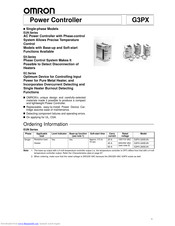Omron G3PX-260EHN-CT03 Manual