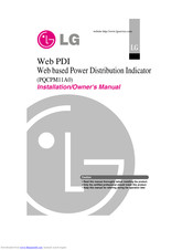 LG PQCPM11A0 Installation And Owner's Manual