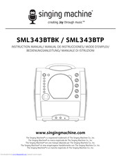 The Singing Machine SML343BTBK Instruction Manual