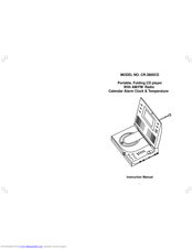 Lenco CR-3800CD Instruction Manual