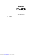 Olivetti PF-650(B) Service Manual
