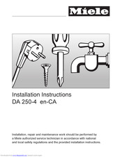 Miele DA250-4 Installation Manual