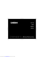 Uniden ELBT 595 Series Owner's Manual