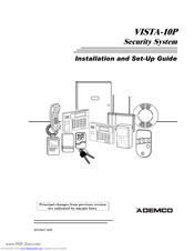ADEMCO Vista-10P Installation And Setup Manual
