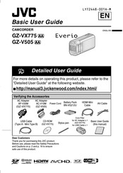 JVC Everio GZ-VX775 Basic User's Manual