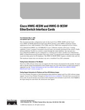 Cisco HWIC-D-9ESW User Manual