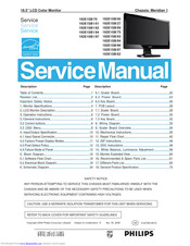 Philips 192E1SB/62 Service Manual