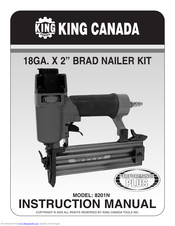 King Canada 8201N Instruction Manual