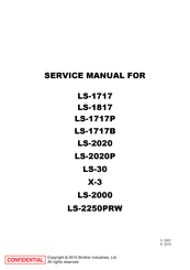 Brother LS-1717B Service Manual