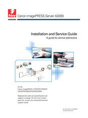 Canon imagePRESS A3200 Installation And Service Manual