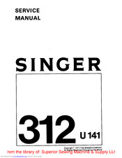 Singer 312 U141 Service Manual