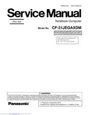 Panasonic CF-31JEGAXDM Service Manual