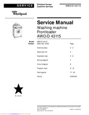 Whirlpool AWO/D 43115 Service Manual