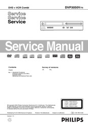 Philips DVP3050V/75 Service Manual