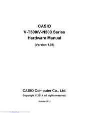 Casio V-T500-E Hardware Manual