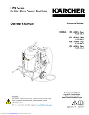 Kärcher HDS 3.5/30 Eb Cage Operator's Manual