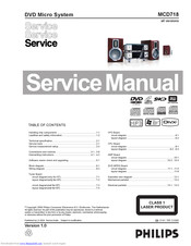 Philips MCD718 Service Manual
