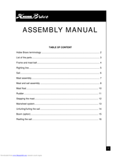 Hobie Brave Assembly Manual