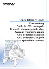 Brother Entrepreneur Pro PR1050X Quick Reference Manual