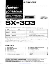 Pioneer SX-303L/HEZ Service Manual