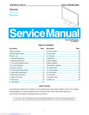 Haier LT19A1 Service Manual