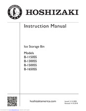 Hoshizaki B-1300SS Instruction Manual