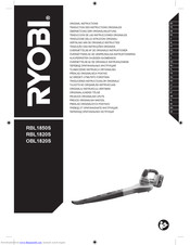 Ryobi RBL1850S Original Instructions Manual