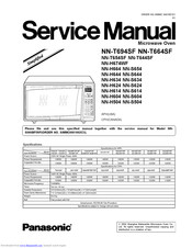 Panasonic NNS614 - MICROWAVE - 1.2 CUFT Service Manual