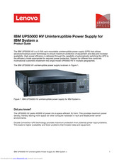 Lenovo IBM UPS5000 Product Manual