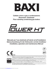 Baxi LUNA HT 1.850 Installation, Operation And Maintenance Manual
