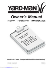 Yard-Man 960 series Owner's Manual