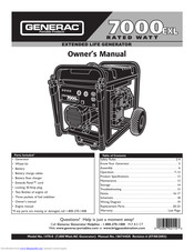 Generac Power Systems 1470-0 Owner's Manual