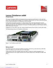 Lenovo ThinkServer sd350 Product Manual