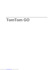 TomTom GO 930T - Automotive GPS Receiver Manual
