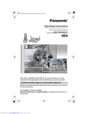 Panasonic KX-TH102-C Operating Instructions Manual