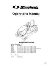 Simplicity 2691092-00 Operator's Manual