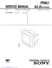 Sony TRINITRON KV-1499XF Service Manual