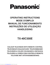 Panasonic TX-40C300E Operating Instructions Manual