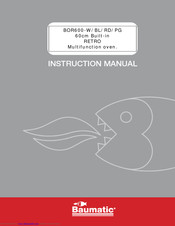 Baumatic BOR600-W Instruction Manual
